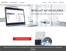 Tablet Screenshot of nextbau.de